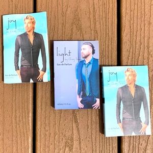 5 FOR $25 SET OF 3 CHAZ DEAN SAMPLE FRAGRANCES - 2 “JOY” & 1 “LIGHT”